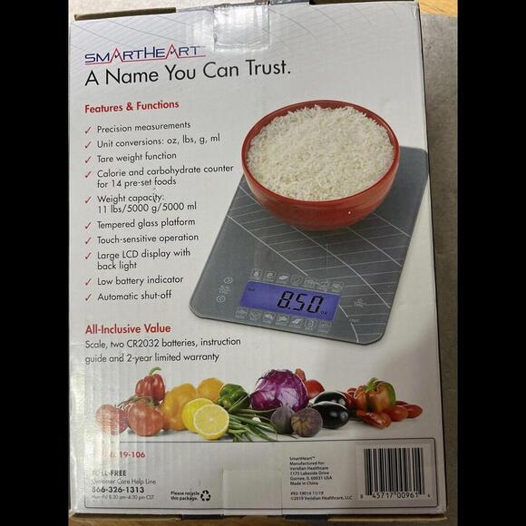 SmartHeart Digital Kitchen Food Scale New In Box - Picture 3 of 4